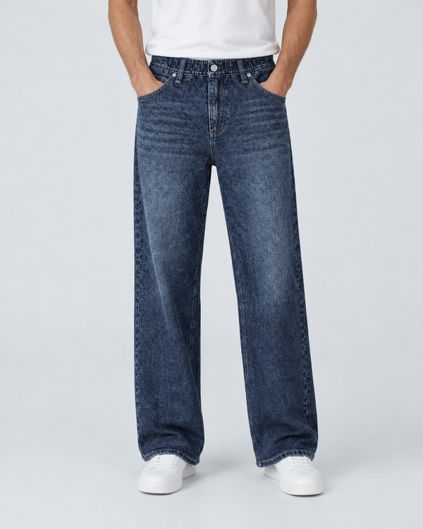 Dark Indigo jeans, Front view