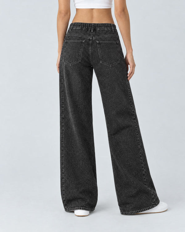 Washed Black jeans, Back view