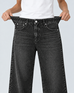 Washed Black jeans, Stretch waistband