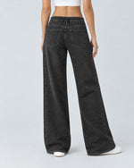 Washed Black jeans, Back view