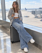 Light Vintage jeans, Travel day