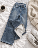 Light Vintage jeans, Flat lay